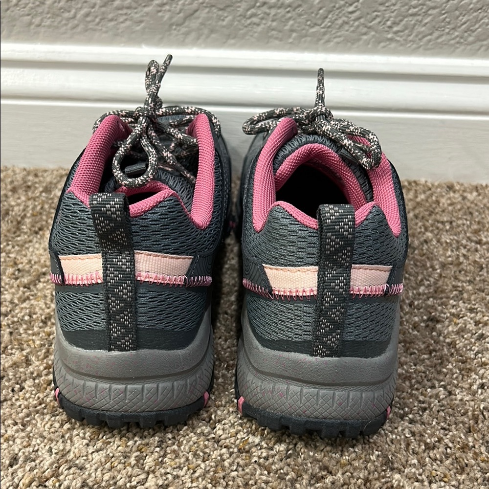 Skechers Gray and Pink Athletic Shoes with Breathable Mesh - Picture 6 of 10